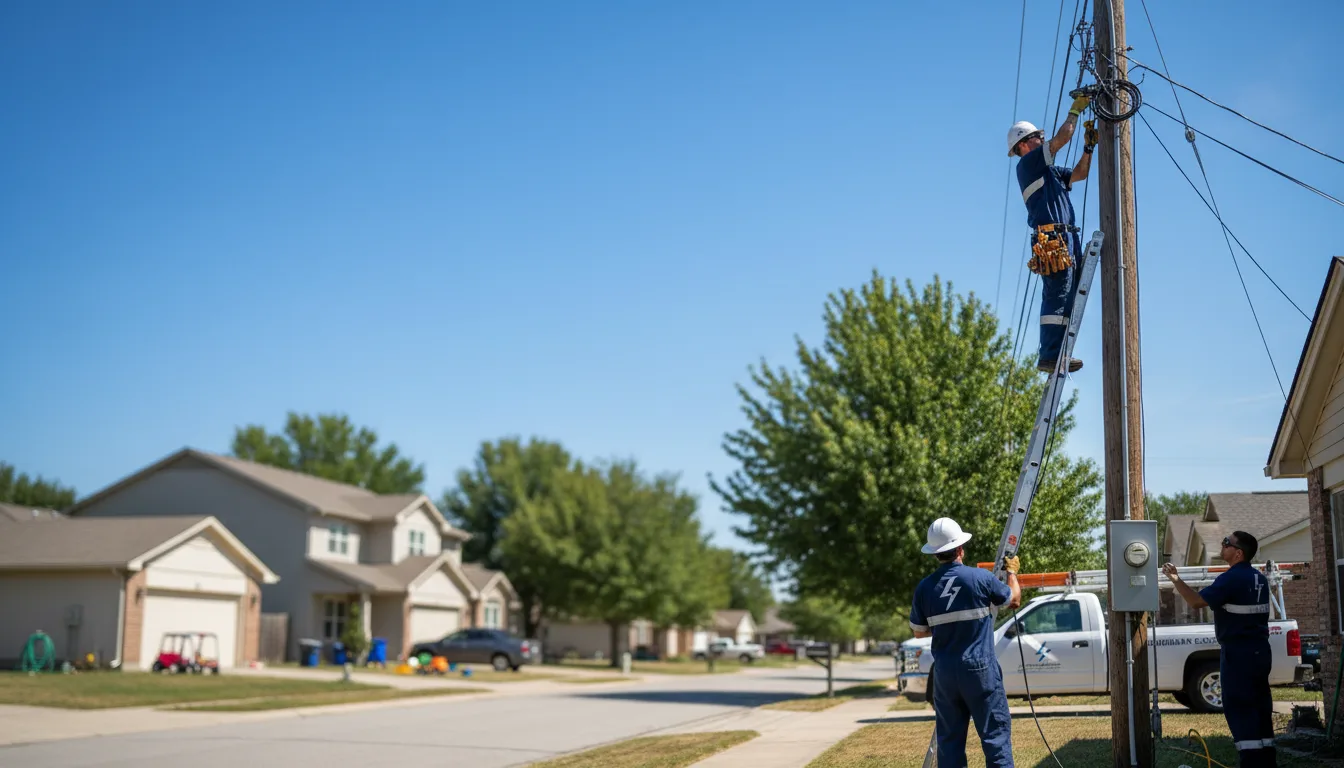 Residential electrician providing installation services in Railroad, PA